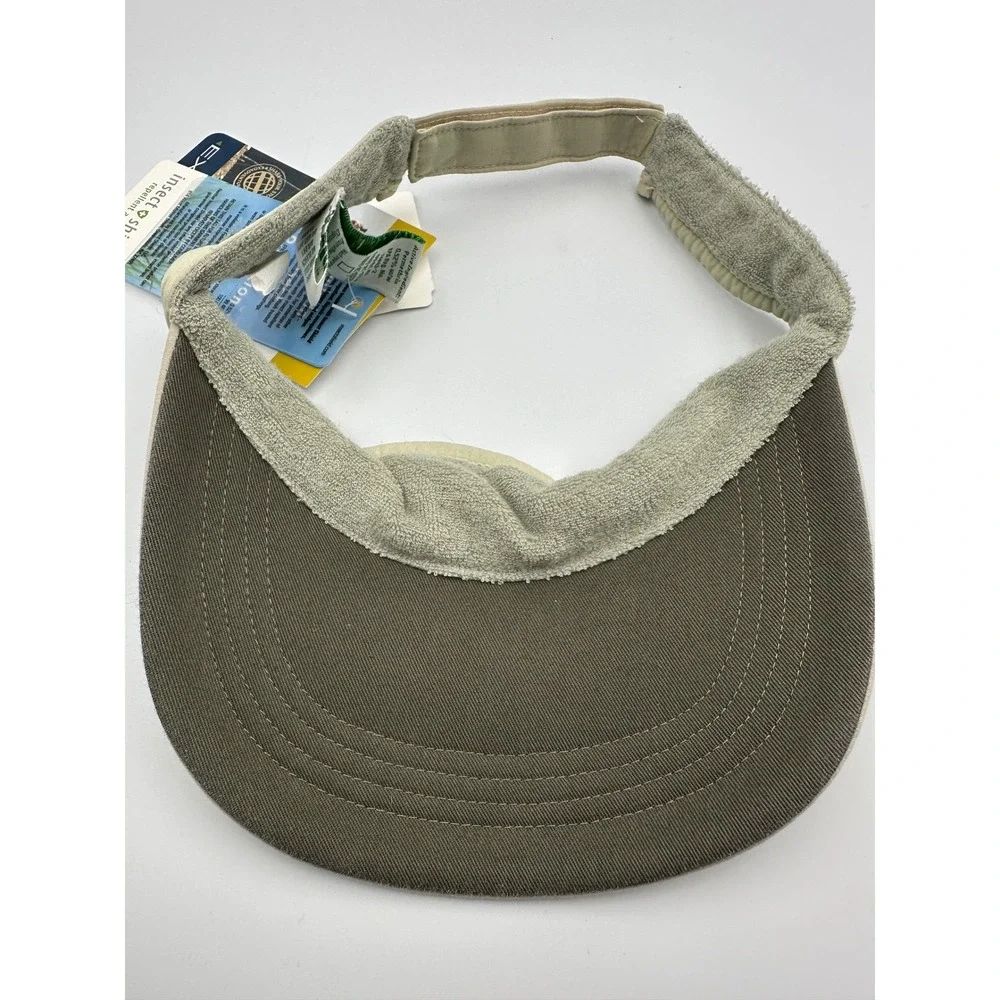 NWT ExOfficio Buzz Off Dryflylite Visor Unisex OS Bone Insect Shield Sun Guard